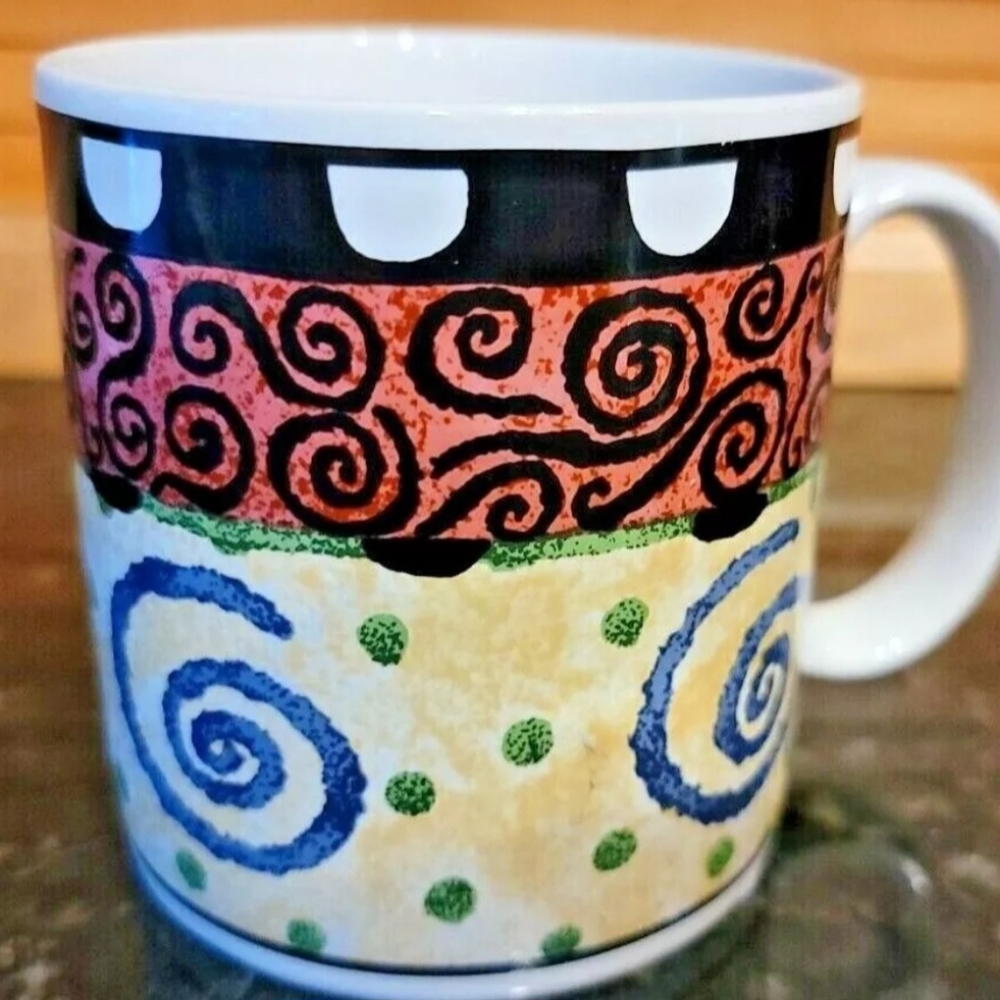 Spectrum Designz Come Together Confetti Stoneware 16 Oz Mug New